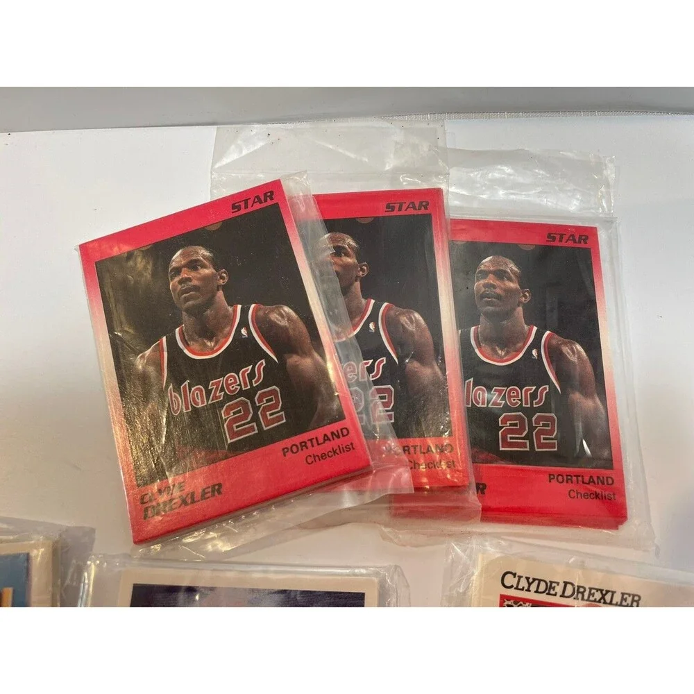 Portland Trail Blazers Team Sets & (4) 1991 Star Clyde Drexler 11-card Sets